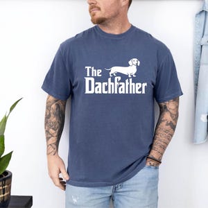 The Dachfather Comfort Colors Shirt,Dachshund Dad Shirt,Wiener Dog Shirt,Father's Day Dachshund Dad Gift Tshirt,Dachshund Dog Owner Men Tee bild 10