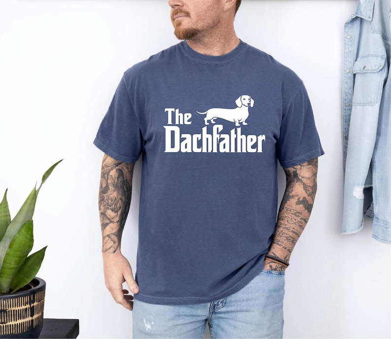 The Dachfather Comfort Colors Shirt,Dachshund Dad Shirt,Wiener Dog Shirt,Father's Day Dachshund Dad Gift Tshirt,Dachshund Dog Owner Men Tee bild 10