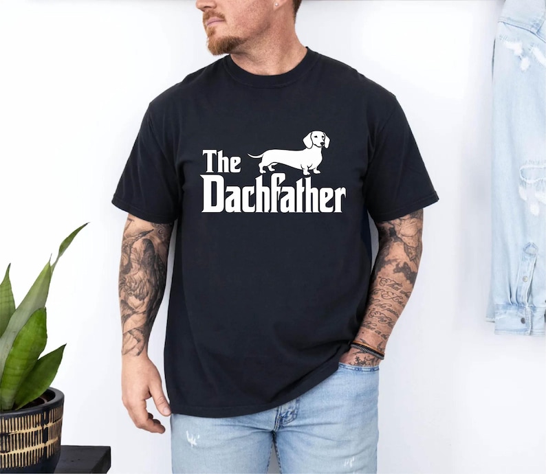 The Dachfather Comfort Colors Shirt,Dachshund Dad Shirt,Wiener Dog Shirt,Father's Day Dachshund Dad Gift Tshirt,Dachshund Dog Owner Men Tee bild 9