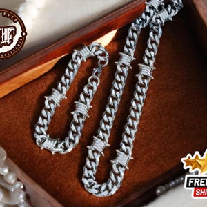 Barbed Thorns Chain Jewelry | Unique Choker Accessory | Gothic Wire Style | Stylish Punk for Men  Women | Fashion & Cozy Wear