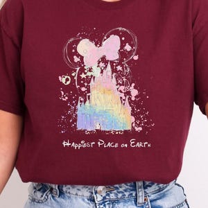 Happiest Place on Earth Shirt, Magic Kingdom Shirt, Disney Castle Floral Shirt, Magical World Shirt, Magical Kingdom, Disney World Shirt