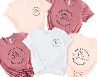 Custom Logo T-Shirt, Personalized Company Shirt, Business Logo Tee, Custom Team T-Shirt, Your Text Logo Shirt, Custom Workwear Apparel