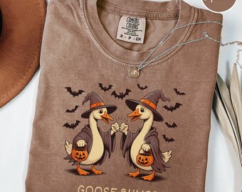 Comfort Colors® Goose Bumps Shirt, Dumme Gans T-Shirt, Lustiges Gans Outfit, Gänseliebhaber T-Shirt, Gänsepaar Kleidung, sarkastische Gänse Geschenke