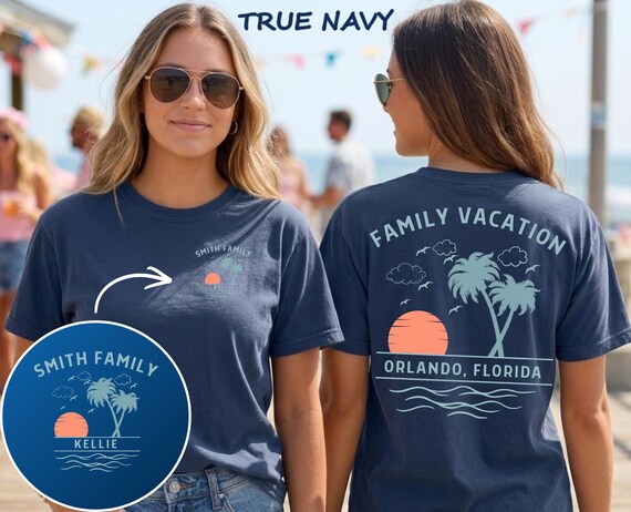 Custom Family Vacation Shirt, Matching Trip Shirts, Personalized Family Trip Tee, Beach Vacation Shirt, Group Travel Outfit, Comfort Colors