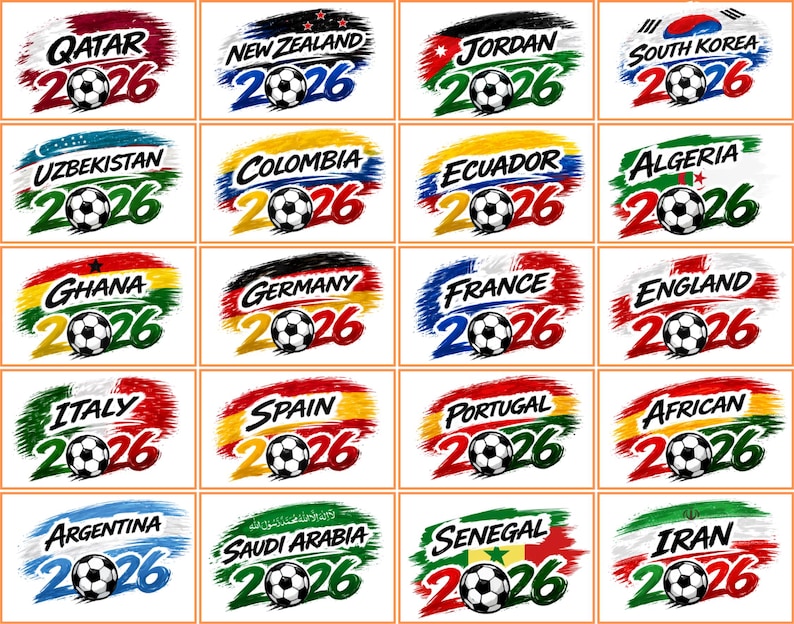 2026 Country Football T-Shirt, Football Fan Tee, Nation Inspired Graphic Shirt, Cup 2026 Collection image 9