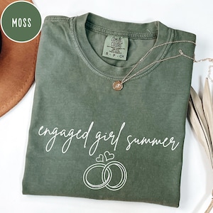 Comfort Colors® Engaged Girl Summer Shirt, Future Mrs Tee, Bride To Be T-Shirt, Cute Engagement Gift for Fiancee, Wedding Graphic Tee
