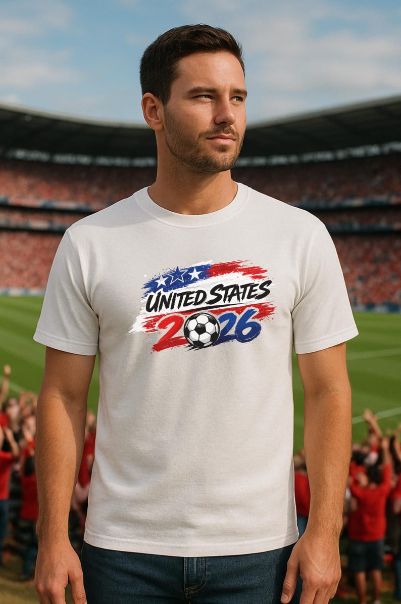 2026 Country Football T-Shirt, Football Fan Tee, Nation Inspired Graphic Shirt, Cup 2026 Collection image 4