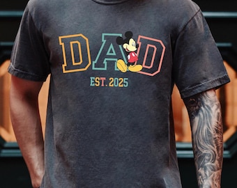 Comfort Colors® Geschenk für Papa, Papa Shirt, Disney Papa, lustiges Disney Papa Shirt, Vatertagsgeschenk, Papa T-Shirts, Geschenk für Papa, Mickey Disney Shirt