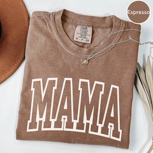 Comfort Colors® Retro Mama Shirt Mothers Day Gift From Daughter for Mom Mama Tshirt For Birthday For Her Baby Shower Christmas