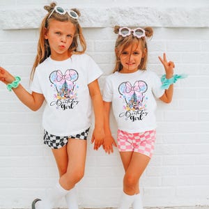 Birthday Girl Shirt, Disney Birthday Party, Kids Birthday Gift, Disneyland Birthday Trip, Disneyworld Shirt, Disney Family Shirt