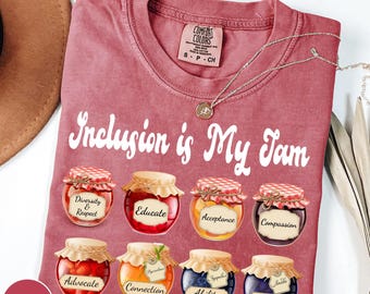 Comfort Colors® Inclusion Shirt, Neurodiversity Shirt, Inclusion Is My Jam, Special Education Teacher, Autism Awareness, Autism Teacher