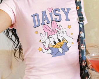Daisy Duck Baby Tee, Disney Trip T-Shirt, Cute Daisy Duck Tee, Girl Trip Baby Tee, Disney Vacation Shirt, Disneyland Gift Tee
