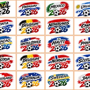 2026 Country Football T-Shirt, Football Fan Tee, Nation Inspired Graphic Shirt, Cup 2026 Collection image 8