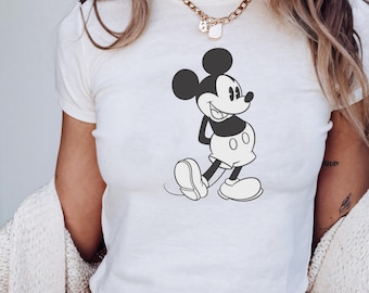 Camiseta retro de Mickey Disney para bebé, camiseta clásica de Mickey para bebé, camiseta de Mickey Mouse estilo Y2K de los 90