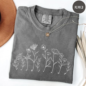 Comfort Colors® Subtle Anti Trump Flower Shirt, Political Protest Tee, Anti MAGA Shirt, Funny FDT Shirt, Social Justice, Immigrant Rights