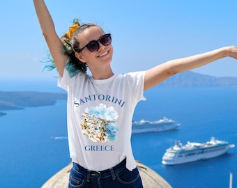 Comfort Colors® Santorini Shirt, Greek Island Tee, Greece Clothes, Soft and Comfortable T-shirt, Unisex – Perfect for family trips