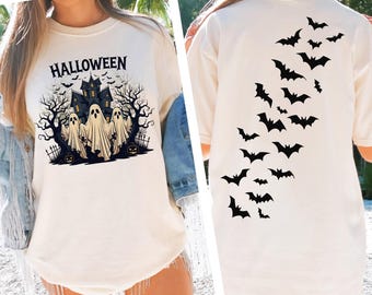 Comfort Colors® Vintage Haunted House Shirt, vintage Spooky Season Shirt, Halloween Gift, Vintage Halloween shirt, Vintage Halloween