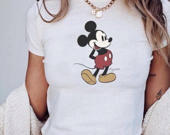 Camiseta retro de Mickey para bebé, camiseta vintage de Disney para bebé, estilo años 90 (Y2K) de Mickey Mouse