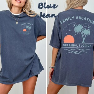 Custom Family Vacation Shirt, Matching Trip Shirts, Personalized Family Trip Tee, Beach Vacation Shirt, Group Travel Outfit, Comfort Colors bild 6