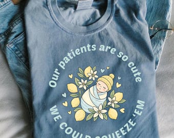 Lemon Labor and Delivery Nurse Shirt, Cute L&D Nurse Tee, NICU Neonatal Nurse Gift, Mother Baby Unit Shirt, Lactation Nurse Tee