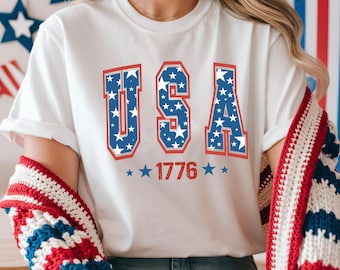 Comfort Colors® USA Flag Shirt, 4th of July Shirt, Big USA Tshirt, USA Shirt, Comfort Colors Usa  Tee, Flag Tshirt