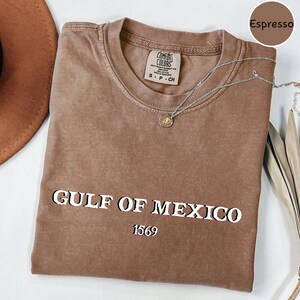 Chemise Comfort Colors® Golfe du Mexique, T-shirt patriotique unisexe, T-shirt américain Golfe du Mexique, T-shirt American Pride Patriotic, T-shirt Map Lover