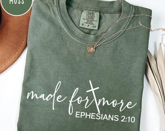 Comfort Colors® Bible Verse Shirt, Cute Christian Shirt For Women,Jesus Shirt,Christian Gift, Christian Christmas Shirt,Love and Grace Shirt