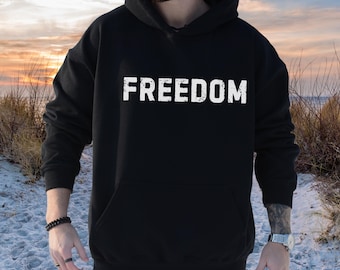 Freedom Graphic Hoodie, Conservative USA Patriotic Sweatshirt