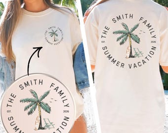 Camisetas personalizadas para vacaciones familiares, camisetas familiares a juego "Creando recuerdos juntos", camisetas familiares de verano, camisetas personalizadas para viajes familiares a la playa