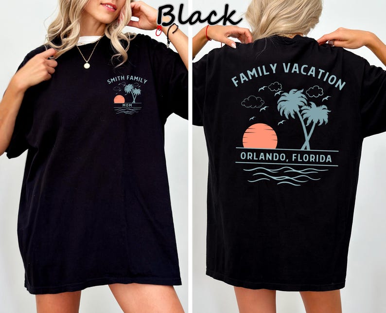 Custom Family Vacation Shirt, Matching Trip Shirts, Personalized Family Trip Tee, Beach Vacation Shirt, Group Travel Outfit, Comfort Colors bild 5