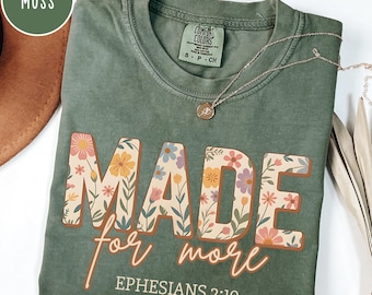 Comfort Colors® Bible Verse Shirt, Cute Christian Shirt For Women,Jesus Shirt,Christian Gift, Christian Christmas Shirt,Love and Grace Shirt