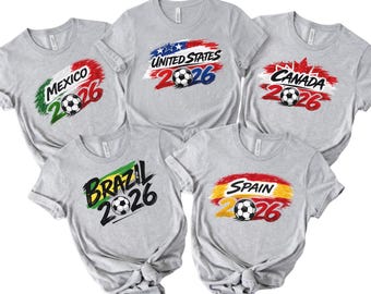 2026 Country Football T-Shirt, Football Fan Tee, Nation Inspired Graphic Shirt, Cup 2026 Collection