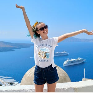 Comfort Colors® Santorini Shirt, Greek Island Tee, Greece Clothes, Soft and Comfortable T-shirt, Unisex – Perfect for family trips