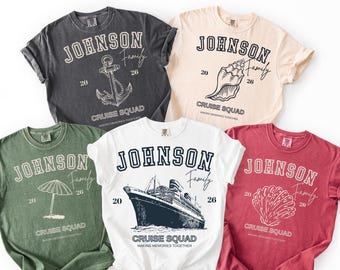 Camisetas Comfort Colors® para tripulantes de crucero, camisetas divertidas para cruceros, camisetas personalizadas para cruceros familiares, camisetas de crucero a juego, camisetas para vacaciones familiares