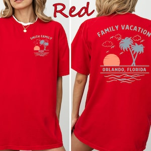 Custom Family Vacation Shirt, Matching Trip Shirts, Personalized Family Trip Tee, Beach Vacation Shirt, Group Travel Outfit, Comfort Colors bild 10
