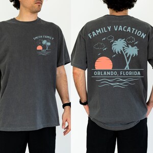 Custom Family Vacation Shirt, Matching Trip Shirts, Personalized Family Trip Tee, Beach Vacation Shirt, Group Travel Outfit, Comfort Colors bild 8