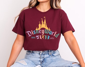 Camiseta de Disney World Florida, camiseta de Disneyworld fundada en 1971, camiseta de viaje a Disney, camiseta de vacaciones a juego en Disney, camiseta de Mickey y sus amigos