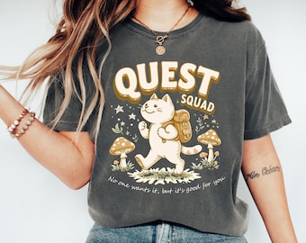 Camiseta de brócoli de Onyx Storm Quest Squad de Comfort Colors®, camiseta de brócoli Cat, camiseta de fanático de Ridoc Romantasy, camiseta de Dragon Rider, regalos para lectores