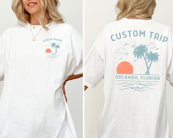 Camisetas de viaje personalizadas, camisetas de vacaciones familiares, camisetas de viaje en grupo a juego, camisetas de viaje personalizadas, camisetas de viaje para chicas, camisetas de viaje para adultos mayores, camisetas de vacaciones en la playa