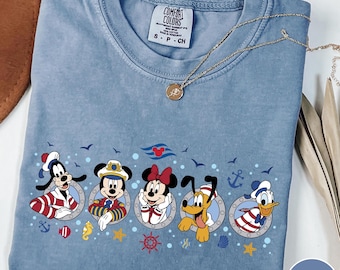 Camiseta Comfort Colors® Disney Cruise Squad, Camiseta de crucero de Mickey y sus amigos, Camiseta de viaje en crucero Disney, Camiseta de verano Disney, Camiseta de vacaciones Disney