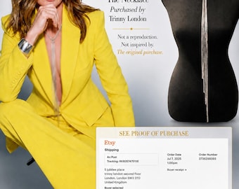 Lariat-ketting — herhaaldelijk gedragen door Trinny Woodall — rechtstreeks geleverd door LexieDJewels", Trinny-ketting, ketting met lange strengen