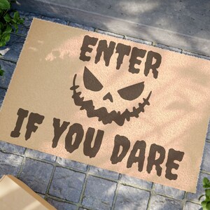 Spooky Halloween Doormat | Halloween Welcome Mat | Front Porch Halloween Decor | Fall Doormat | Spooky Season Decorations | Fall Welcome Mat