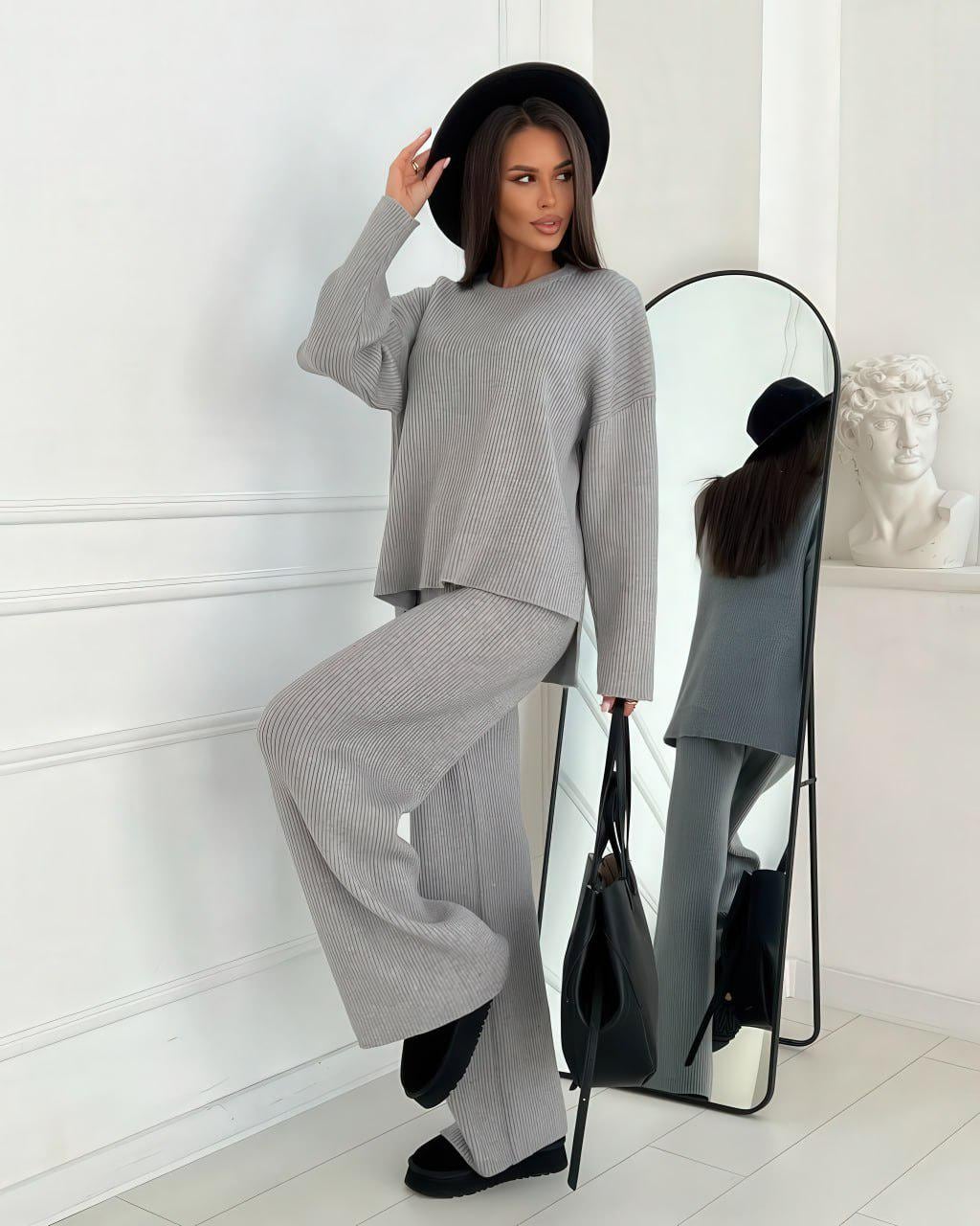 Tuta Estate Donna Maniche Corte - Scollo A V E Papillon, Pantaloni Gamba Larga, Loungewear Comodo - Foto 13