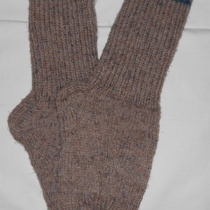 New Warm and Soft Hand Knit Wool Socks (9.0 inches length)