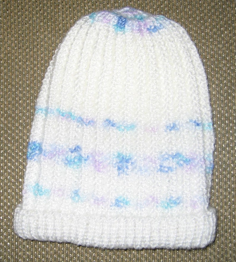 NEW Soft Cuddly Hand Knit Baby Cap image 1
