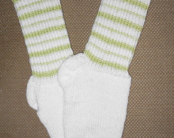 New Warm and Soft Hand Knit Socks (8.5 inches length)