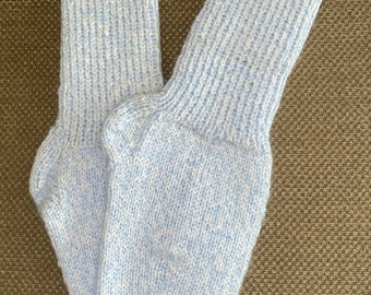 New Warm and Soft Hand Knit Socks (8.0 inches length)