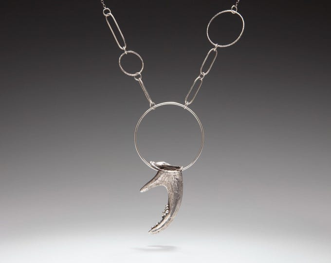 Deer Medicine Sterling Silver Statement Necklace - One of a Kind - Handcrafted