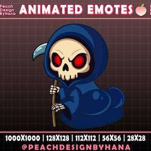 Animated Grim Reaper Twerking Emote for Twitch, YouTube, Discord, Funny Emote,  Grim Reaper Booty Shake Emote Twitch - Kawaii Emote Twitch