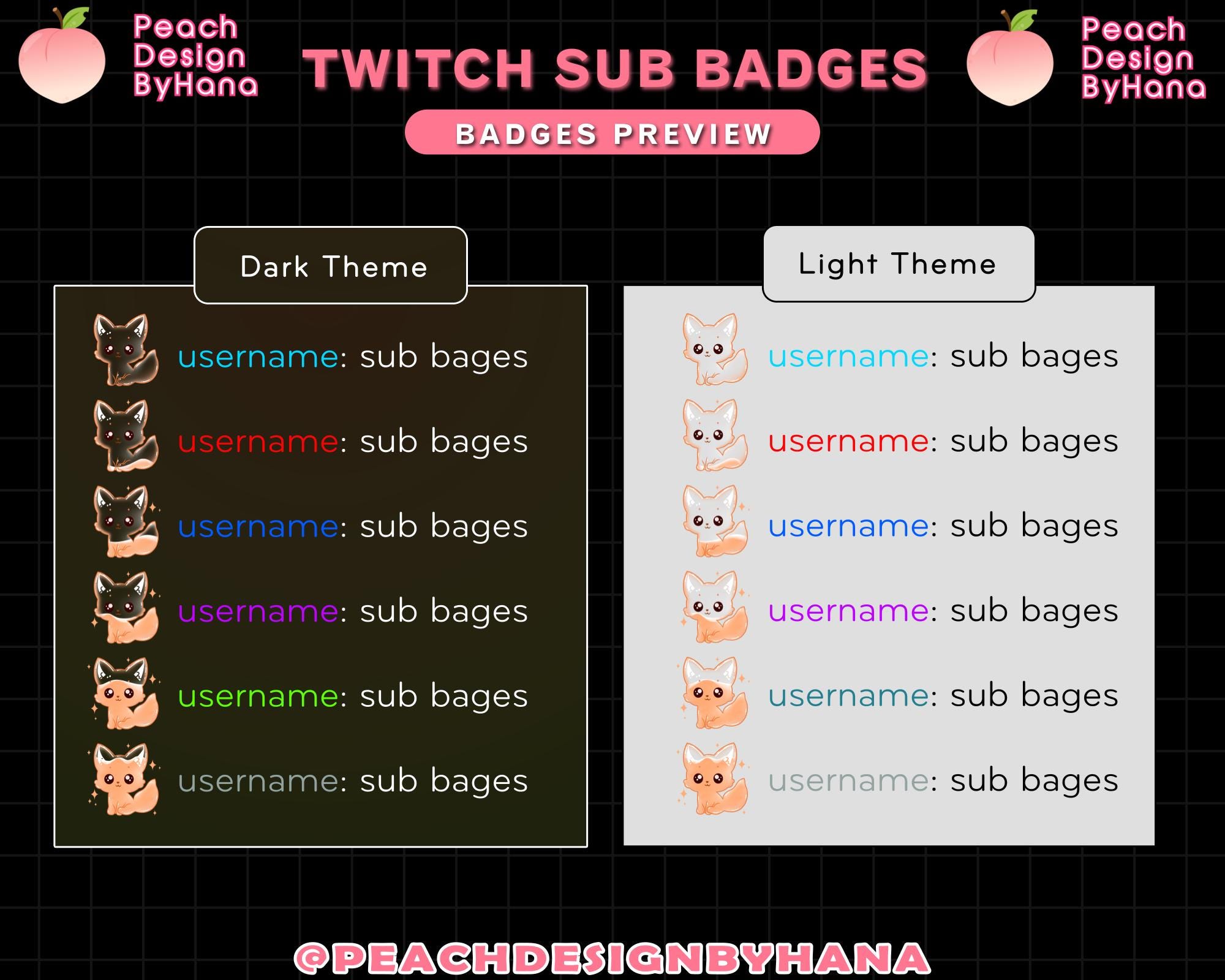 8x Liquid Fire Fox Sub Badges for Twitch, Youtube, Discord - Donated ...